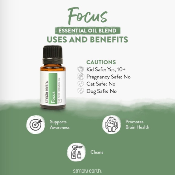 Simply Earth Focus Essential Oil Blend - Picture 3 of 7